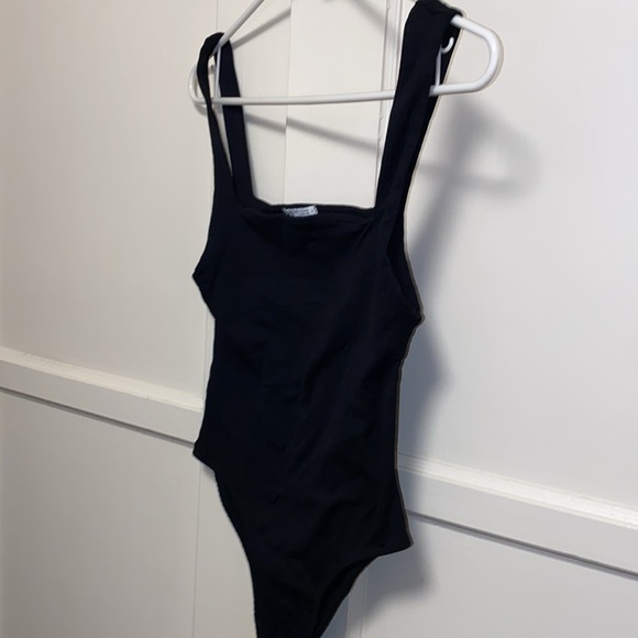 Zara Medium Black Ribbed Bodysuit - Picture 8 of 9